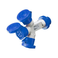 ADAPTADOR INDUSTRIAL MULTIPLE 3 SALIDAS 32A 3P+T 380V IP44/IP67
